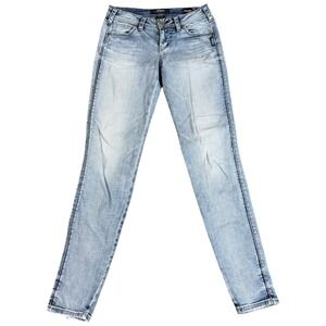 Silver Jeans Womens 26x31 Blue Aiko Mid Super Skinny Denim Light Wash Y2K Casual